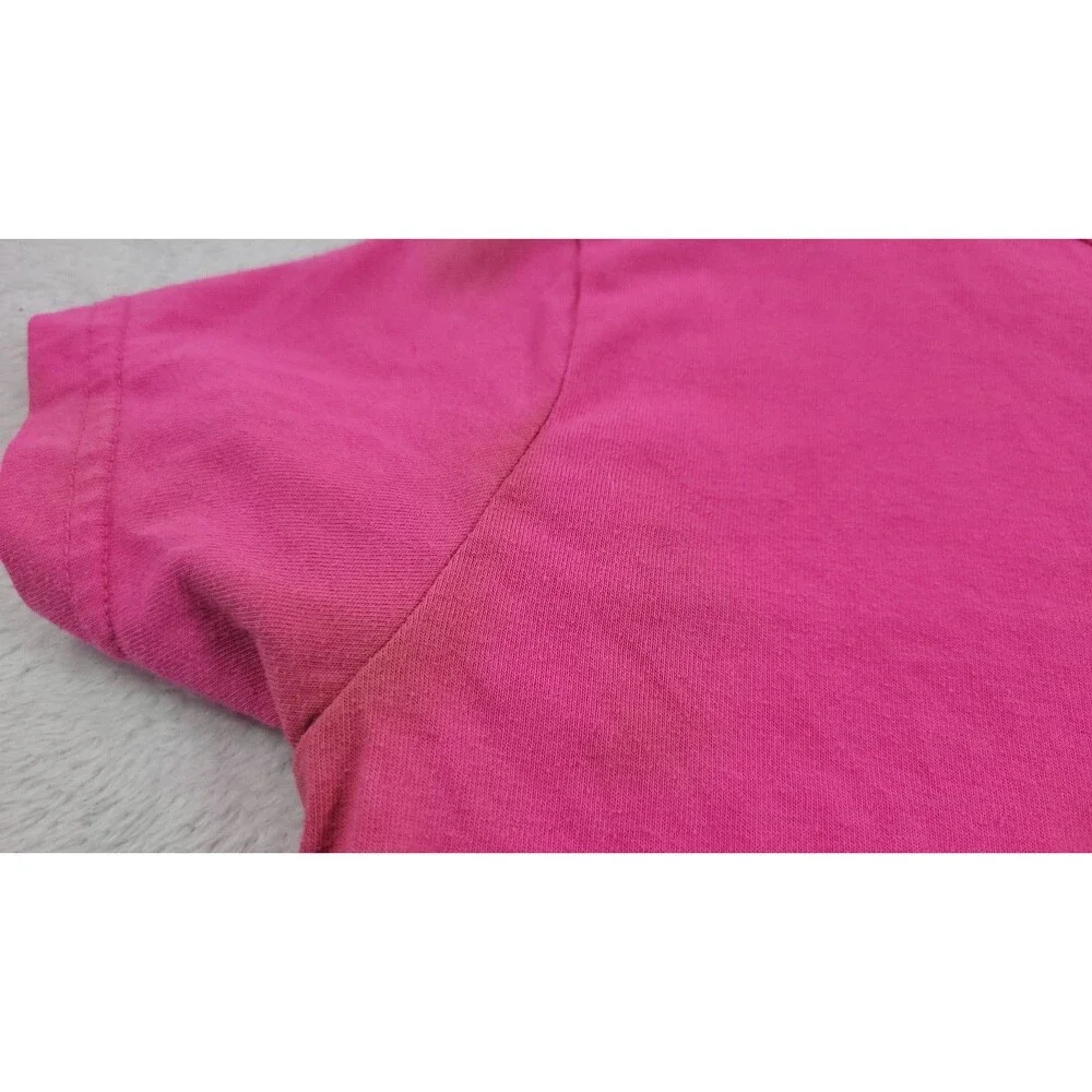 Official 2016 Barbie Pink Glitter Heart Graphic Tee Top Girls Size 7/8 XXS XS
